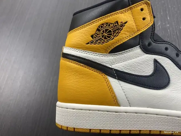 Reps TB Toe 555088-711 Air Jordan High OG 1 Yellow 0602